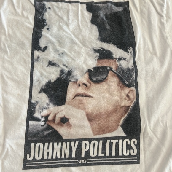 Rowdy Gentleman JFK Johnny Politics Tee Shirt No Tags Men’s L See measurements - Picture 1 of 15